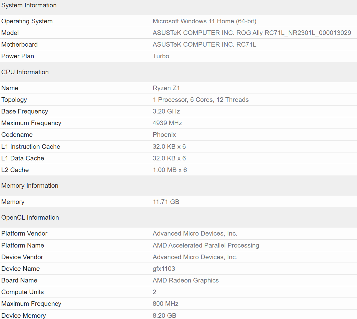 低配版苹果8:ROG 掌机低配版曝光：搭载锐龙 Z1，预计为AMD“大小核”处理器